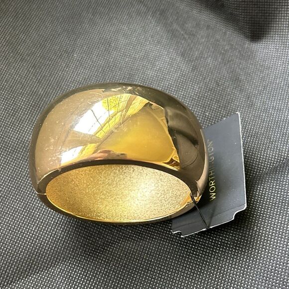 New Gold-Tone Bangle Bracelet - Picture 3 of 5